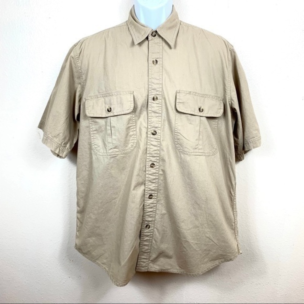 Cabela’s Outfit Men’s shirt brown Buttons down L